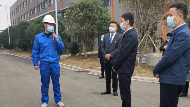 湖南省常德市市委書記等一行領導蒞臨考察引航生產(chǎn)基地